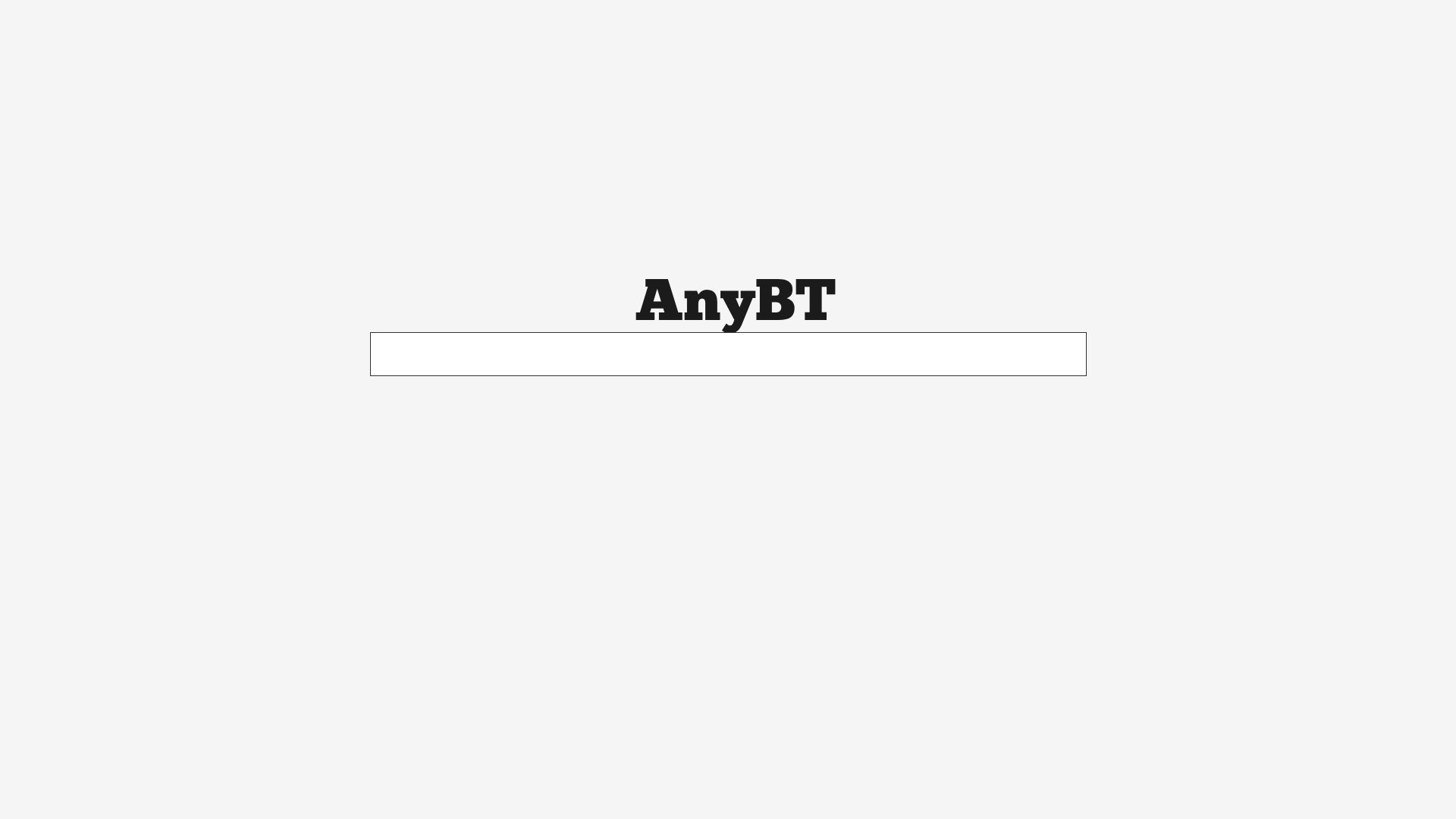 AnyBT