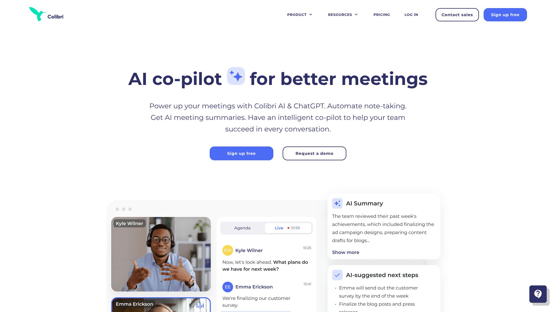 Colibri.ai – AI会议记录与对话智能助理