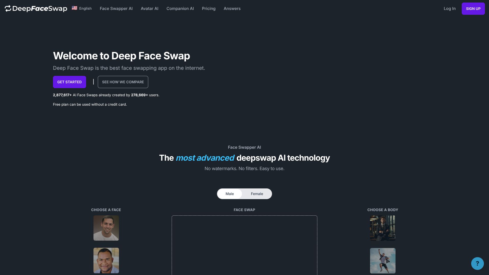 DeepFaceSwap.AI – 在线AI换脸工具