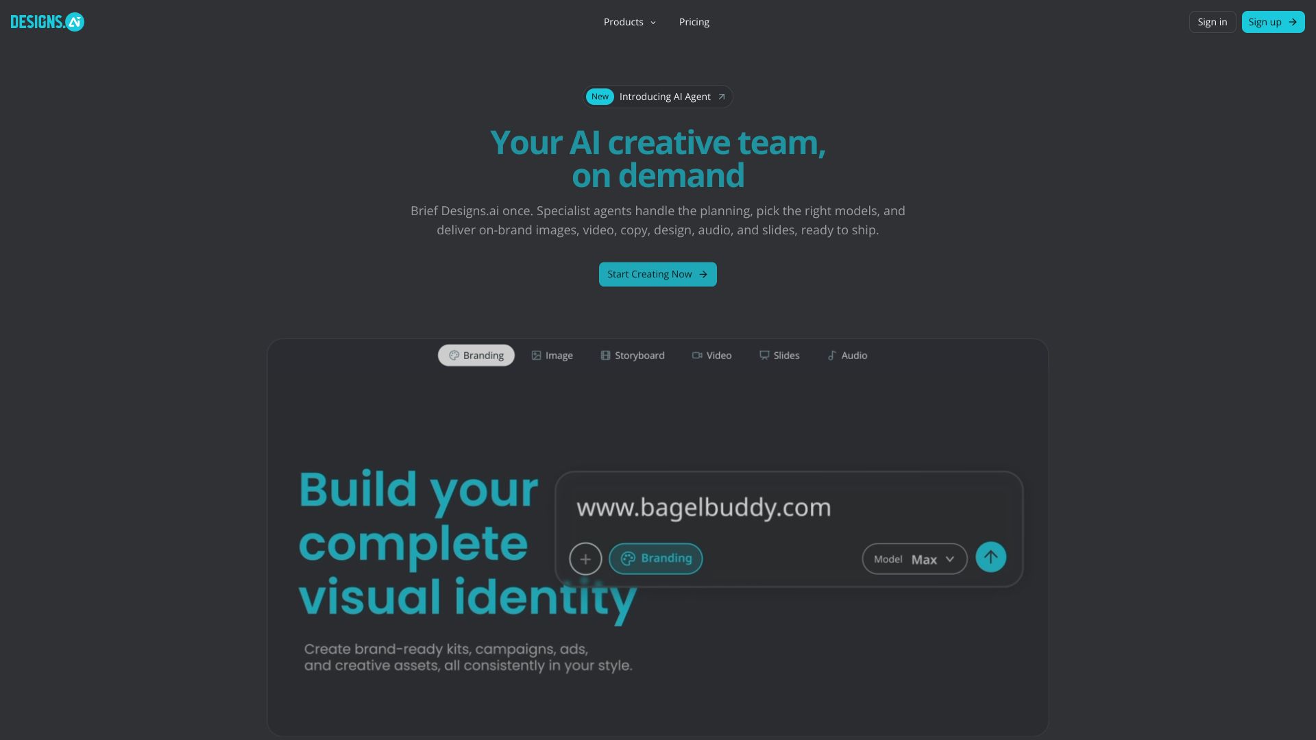 Designs.ai – 一站式AI智能设计与内容创意平台