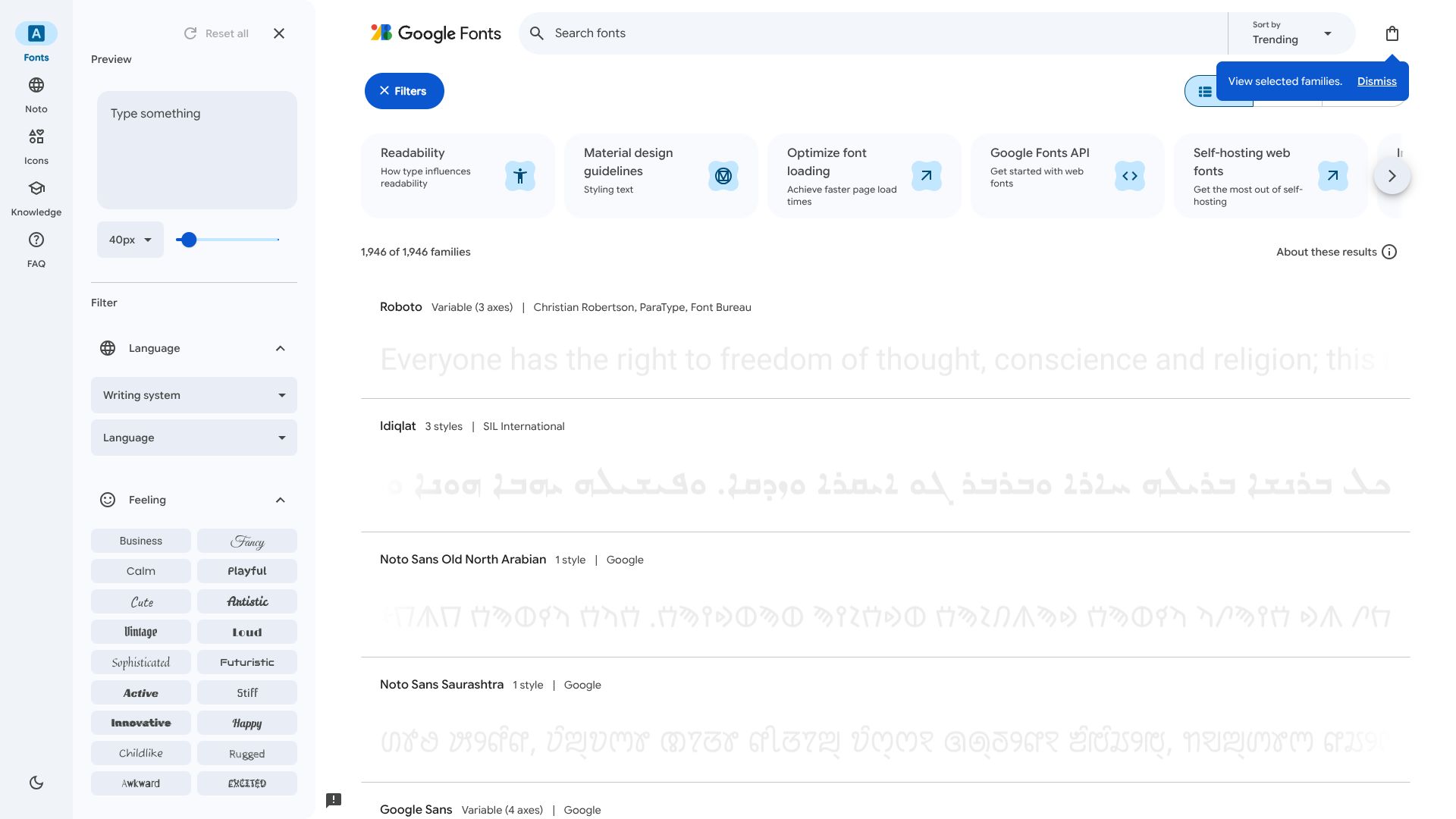 Google Fonts