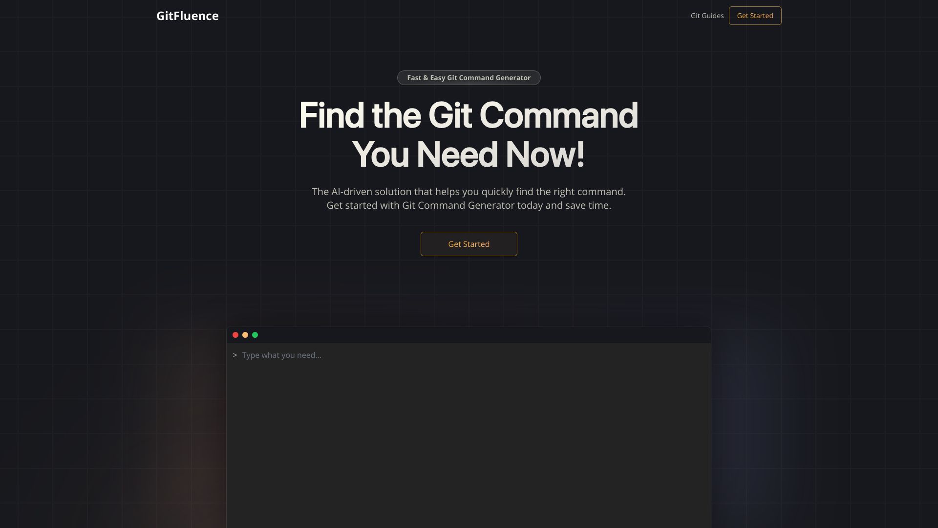 GitFluence – AI 驱动的 Git 命令生成器