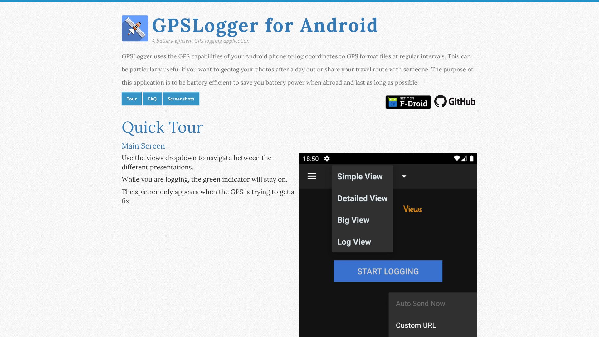GPSLogger for Android