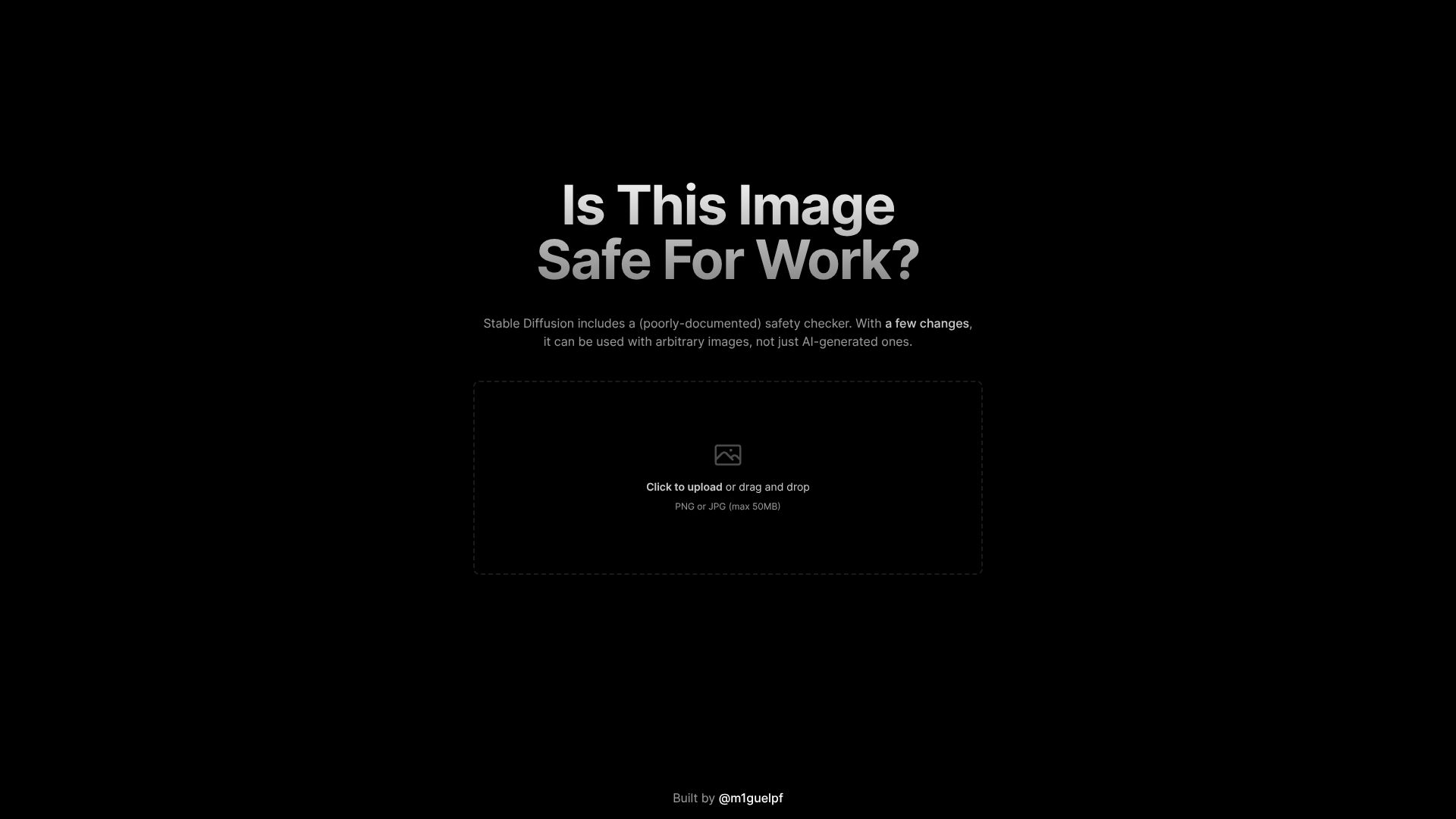Is This Image NSFW? – 在线 AI 敏感图片快速检测工具