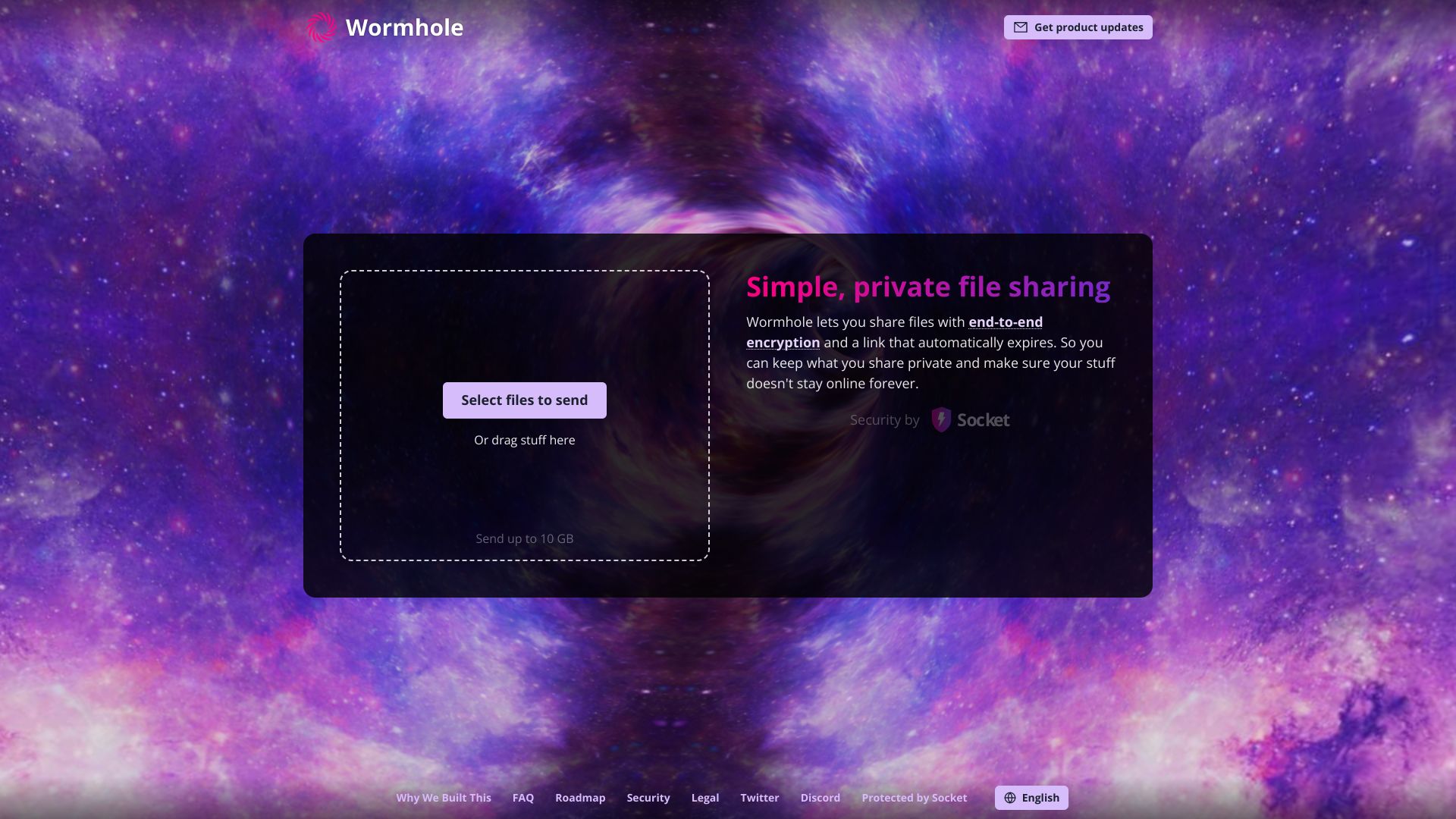 Wormhole 私密文件共享