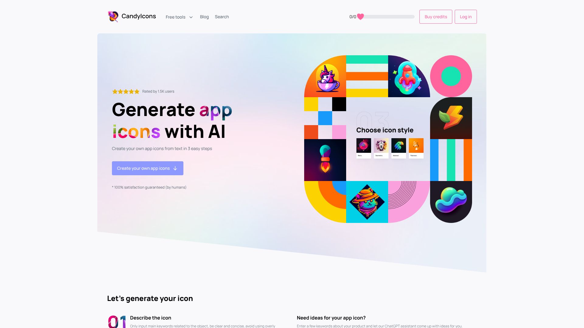 CandyIcons – AI 智能应用图标生成器