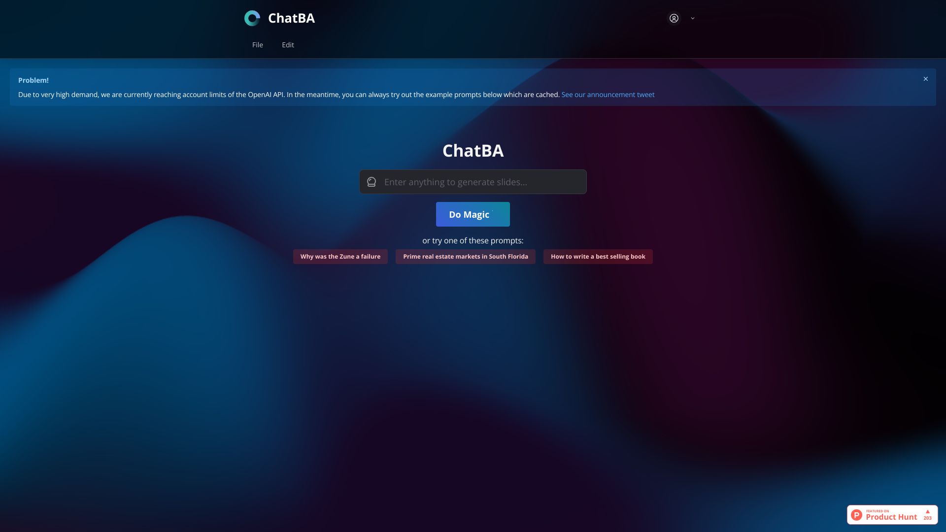 ChatBA – AI 智能幻灯片与 PPT 一键生成工具