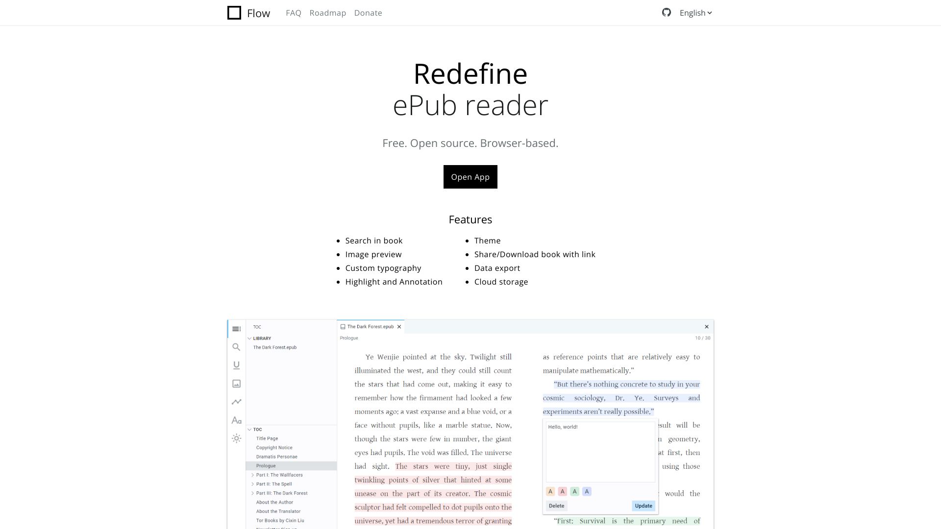 Flow 在线 EPUB 阅读器