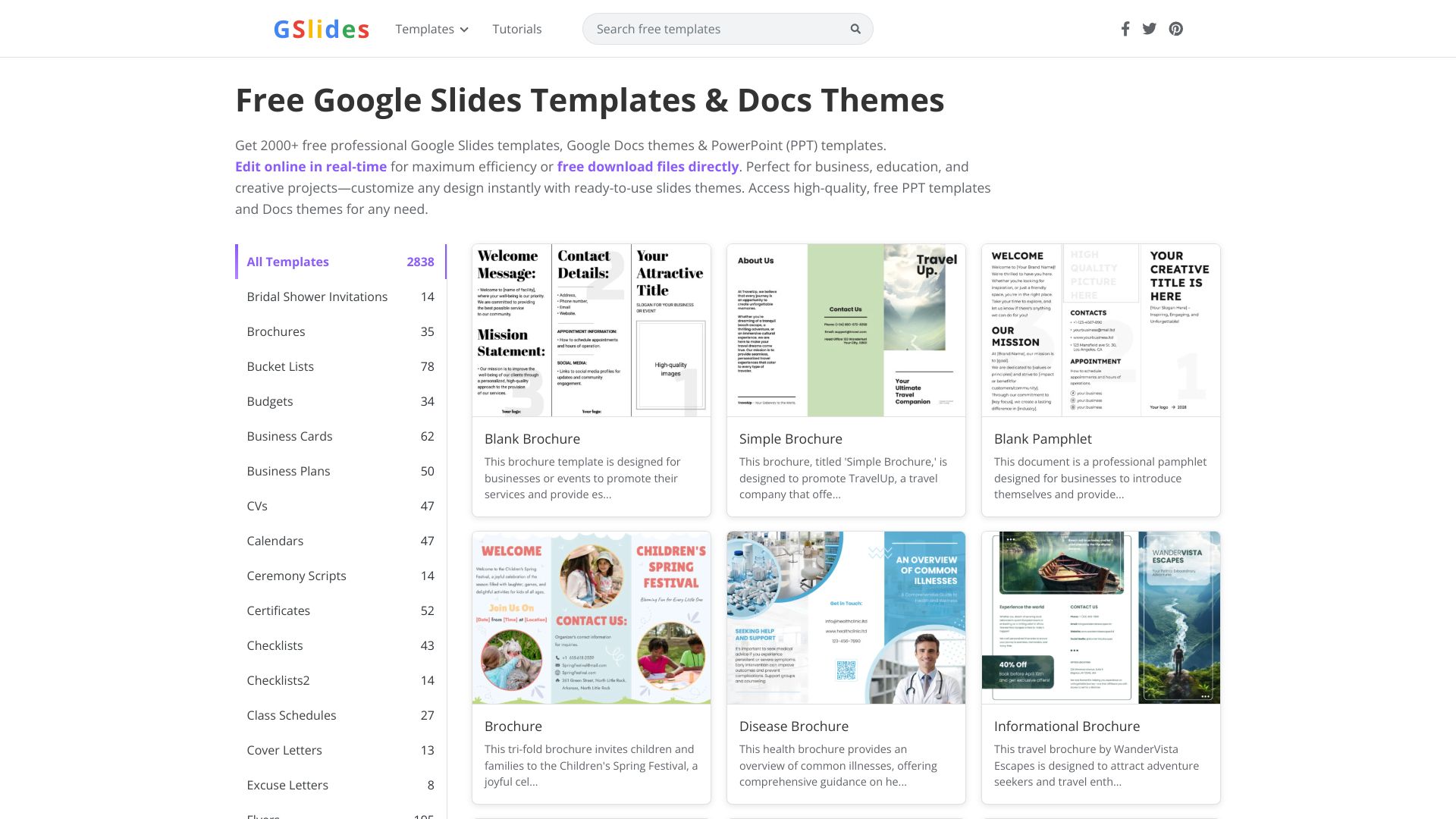 Gslides – 免费谷歌Google Slides模板与Docs办公主题库