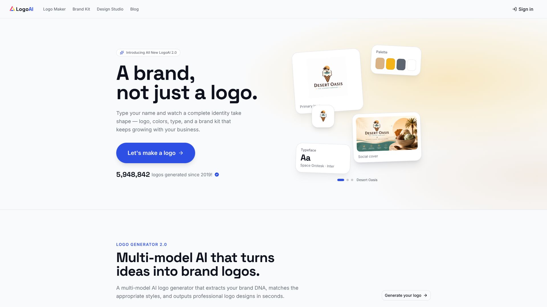 LogoAI – 智能AI Logo与品牌标识设计工具