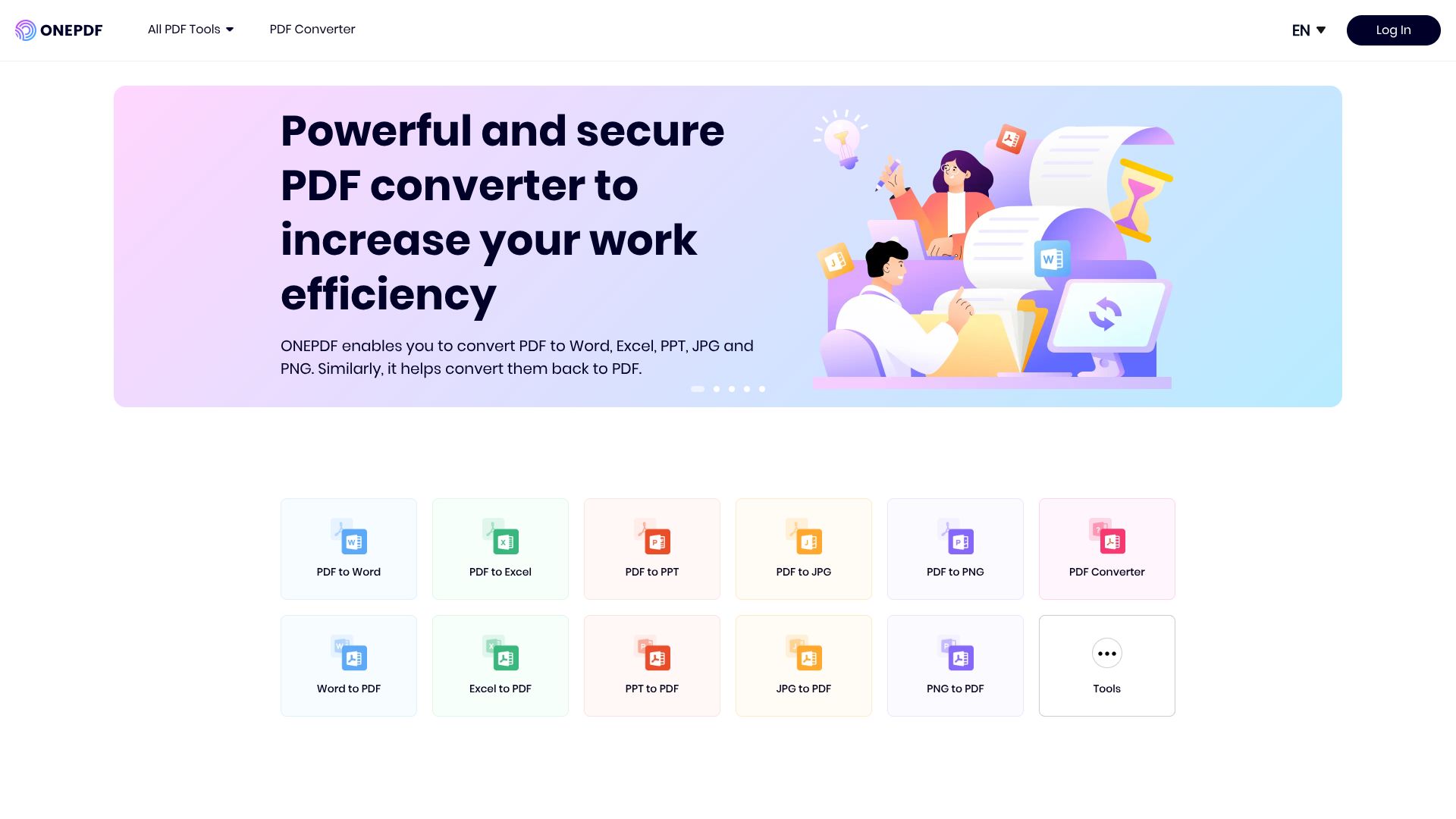ONEPDF – 一站式在线 PDF 转换与编辑工具箱