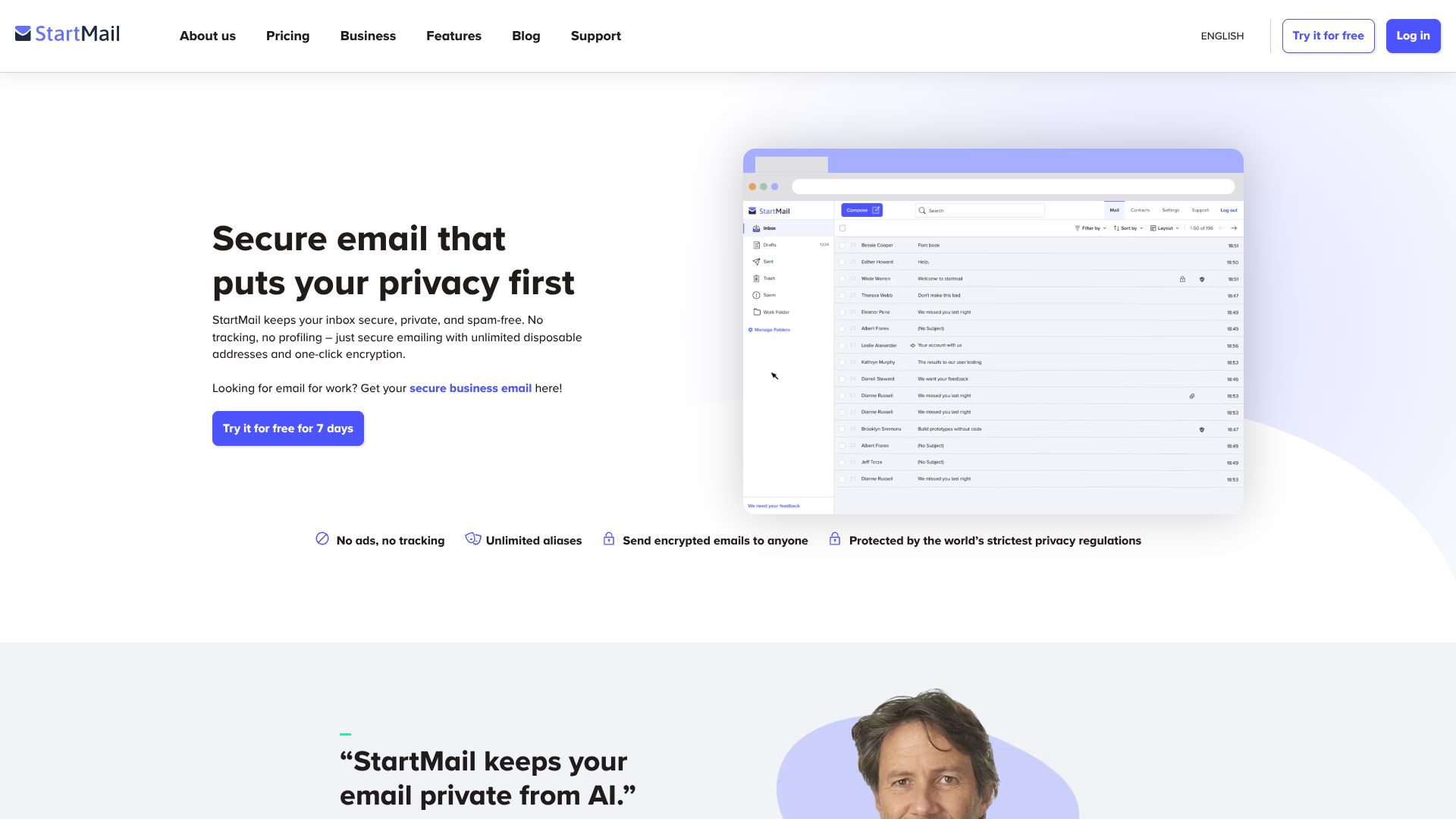 StartMail – 极致隐私的安全加密电子邮箱服务