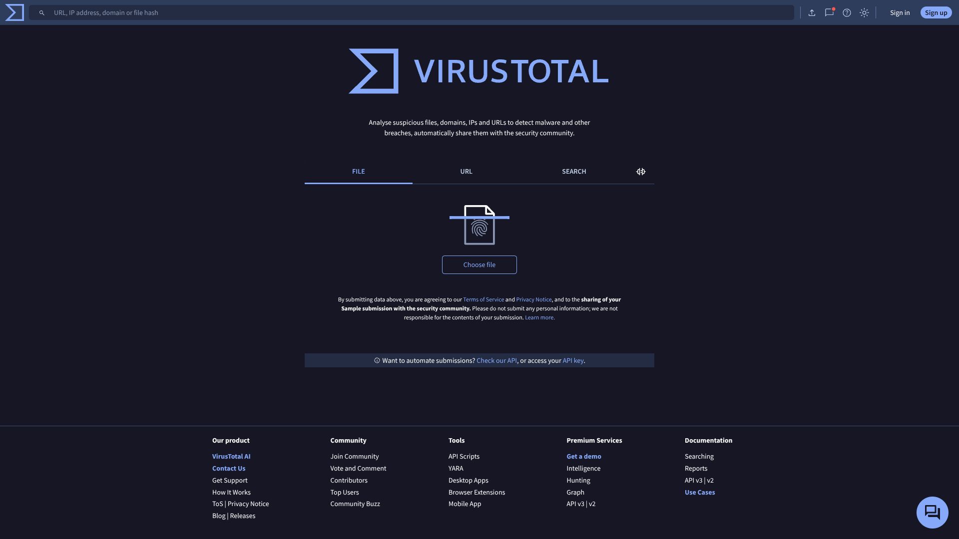 VirusTotal – 免费在线病毒扫描与分析平台